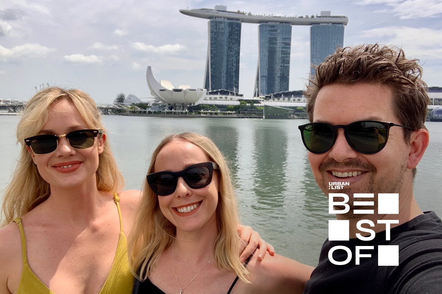 Gracie Stewart and friends in Singapore